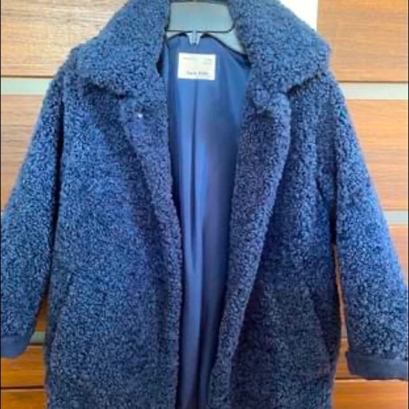 Zara kids unisex blue coat size 9 - Picture 2 of 4